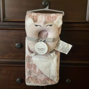 New Adirondack baby kid neck and pillow throw Gift Set